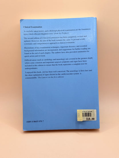 Clinical Examination By Nicholas Talley & Simon O'connor