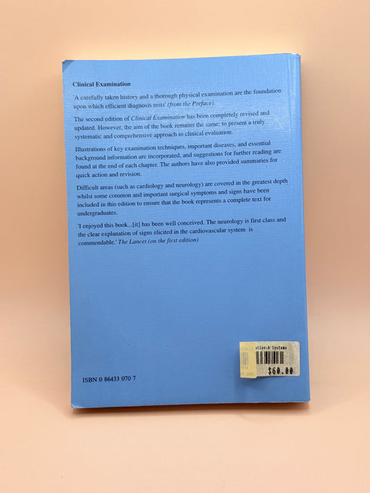 Clinical Examination By Nicholas Talley & Simon O'connor
