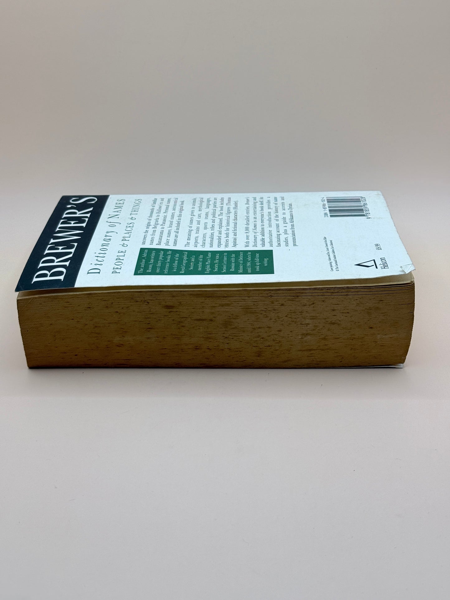 Brewer's Dictionary Of Names By Adrian Room