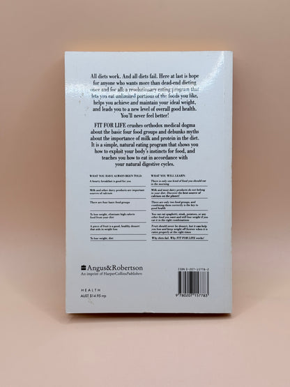 Fit For Life By Harvey & Marilyn Diamond