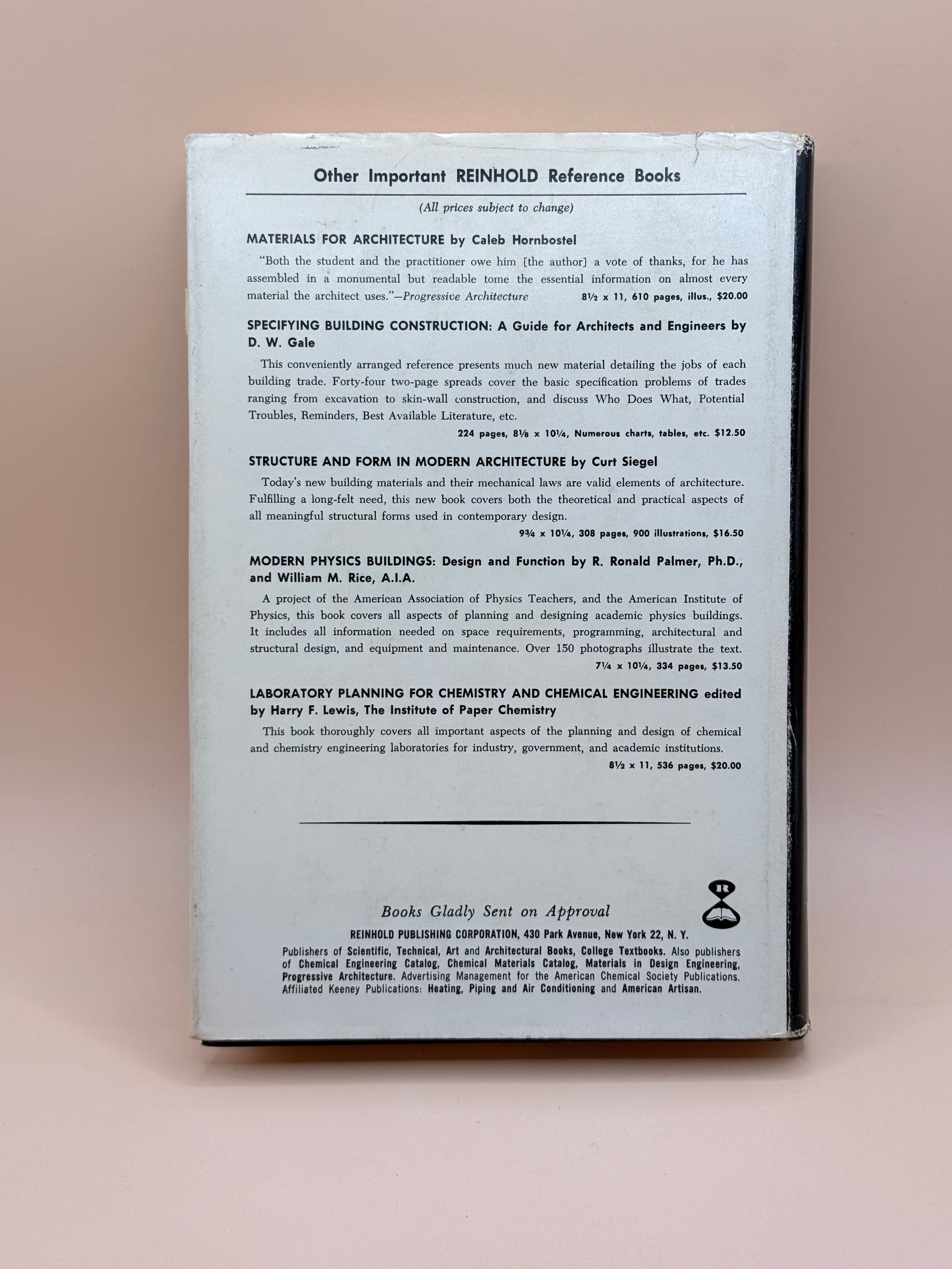 Architectural Supervision Of Modern Buildings By Martin D. Dubin