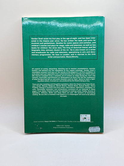 The Book Of Theatre Quotes By Gordon Snell