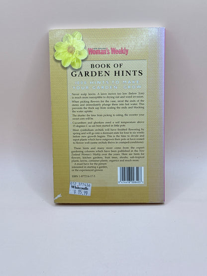 Book Of Garden Hints By New Zealand Woman’s Weekly