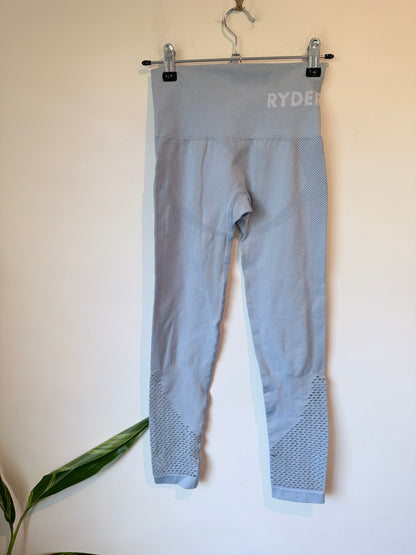 RYDERWEAR Light Blue Seamless Staples Leggings Size XXS — New