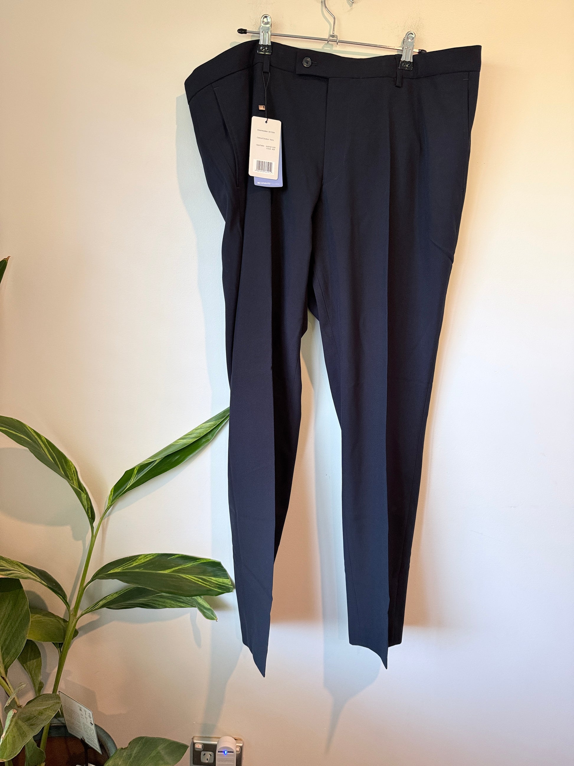 BIZ Classic Suit Trousers Navy Size AUS/NZ 102R