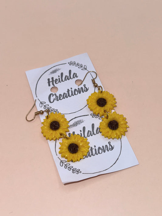 Heilala Sunflower Dangle Earrings