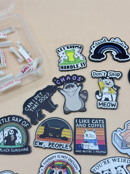 Assorted Meme & Animal Badge Pin Lot