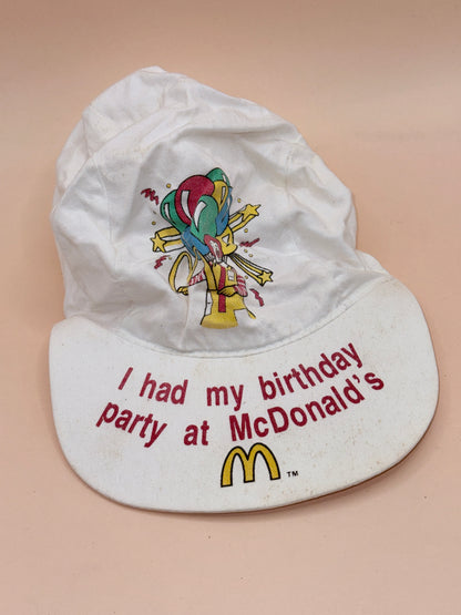 Vintage McDonald’s Birthday Party Cap Hat