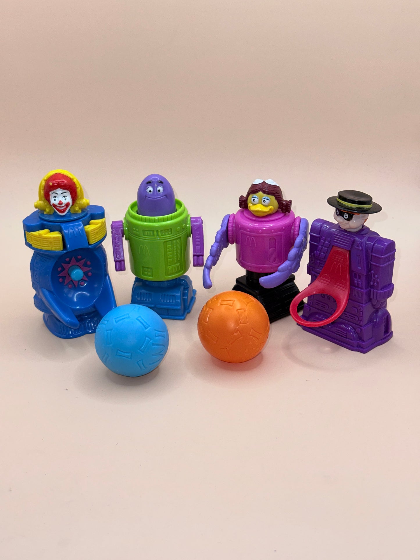 Vintage McDonald’s Space Team  3000 Collectible Toy Set