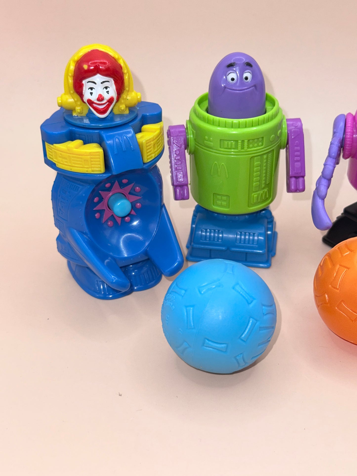 Vintage McDonald’s Space Team  3000 Collectible Toy Set