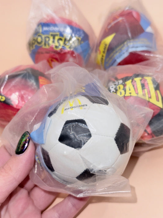 Vintage McDonald’s Sports Balls Collectible Toy Set (1992)