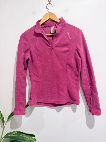 Quechua Quarter-zip Hiking Fleece Jumper Size M