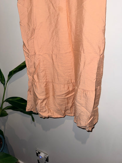 Mango Sleeveless Linen-blend Mini Dress Size M