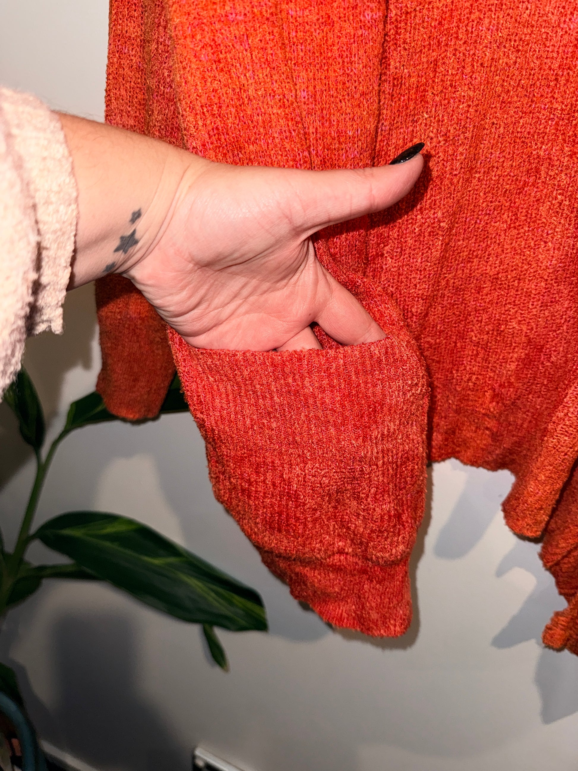 Sabatini Open-front Knit Cardigan Size S