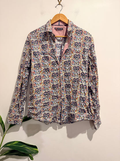 Reactor Multicolor Button-down Shirt Size L