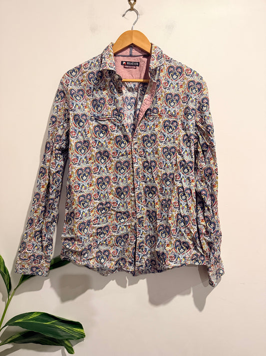 Reactor Multicolor Button-down Shirt Size L