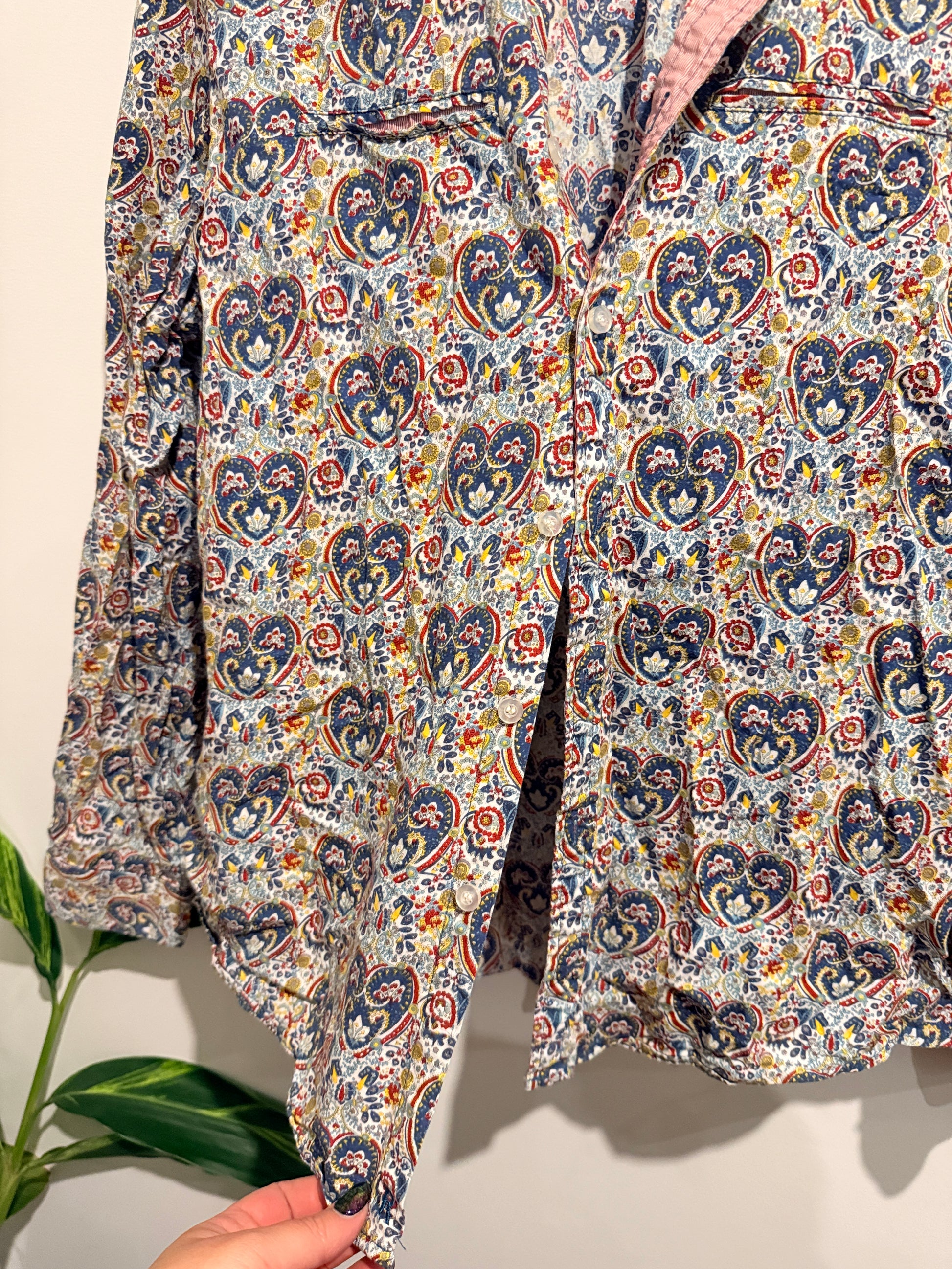 Reactor Multicolor Button-down Shirt Size L
