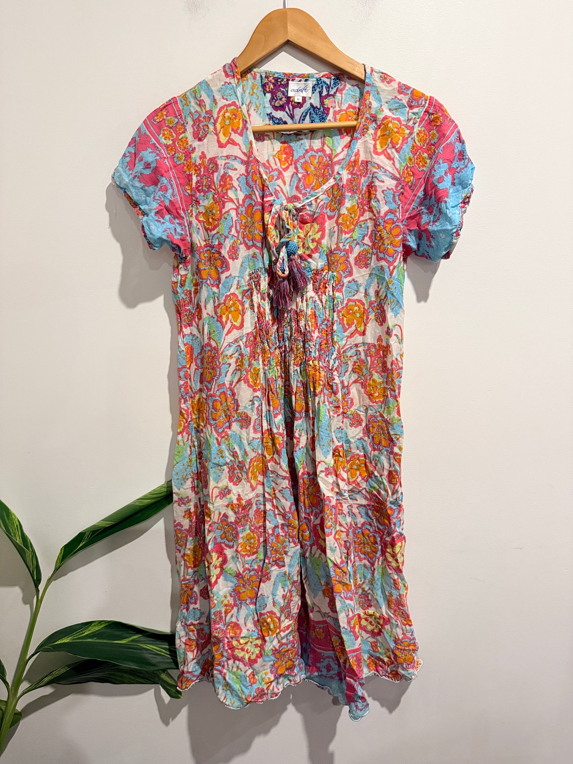 Adrift Pastel Kaleidoscope Maxi Dress Size M