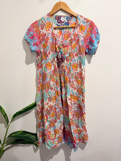 Adrift Pastel Kaleidoscope Maxi Dress Size M