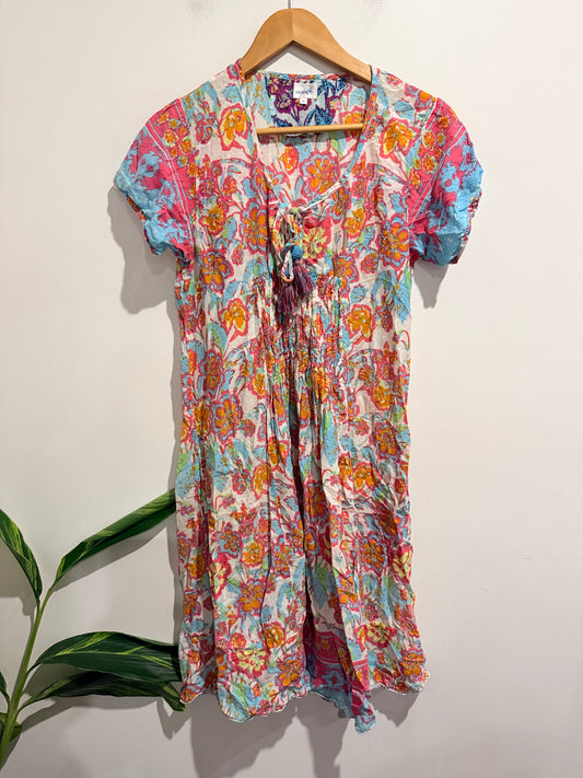 Adrift Pastel Kaleidoscope Maxi Dress Size M