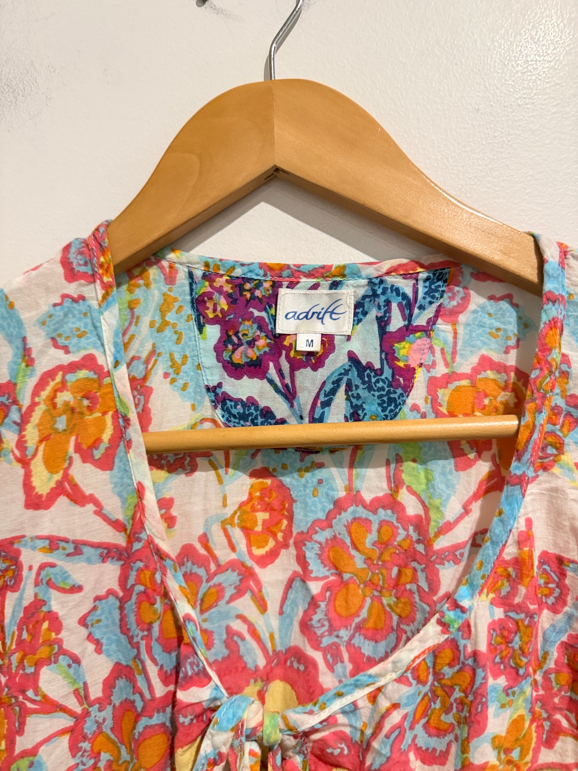 Adrift Pastel Kaleidoscope Maxi Dress Size M