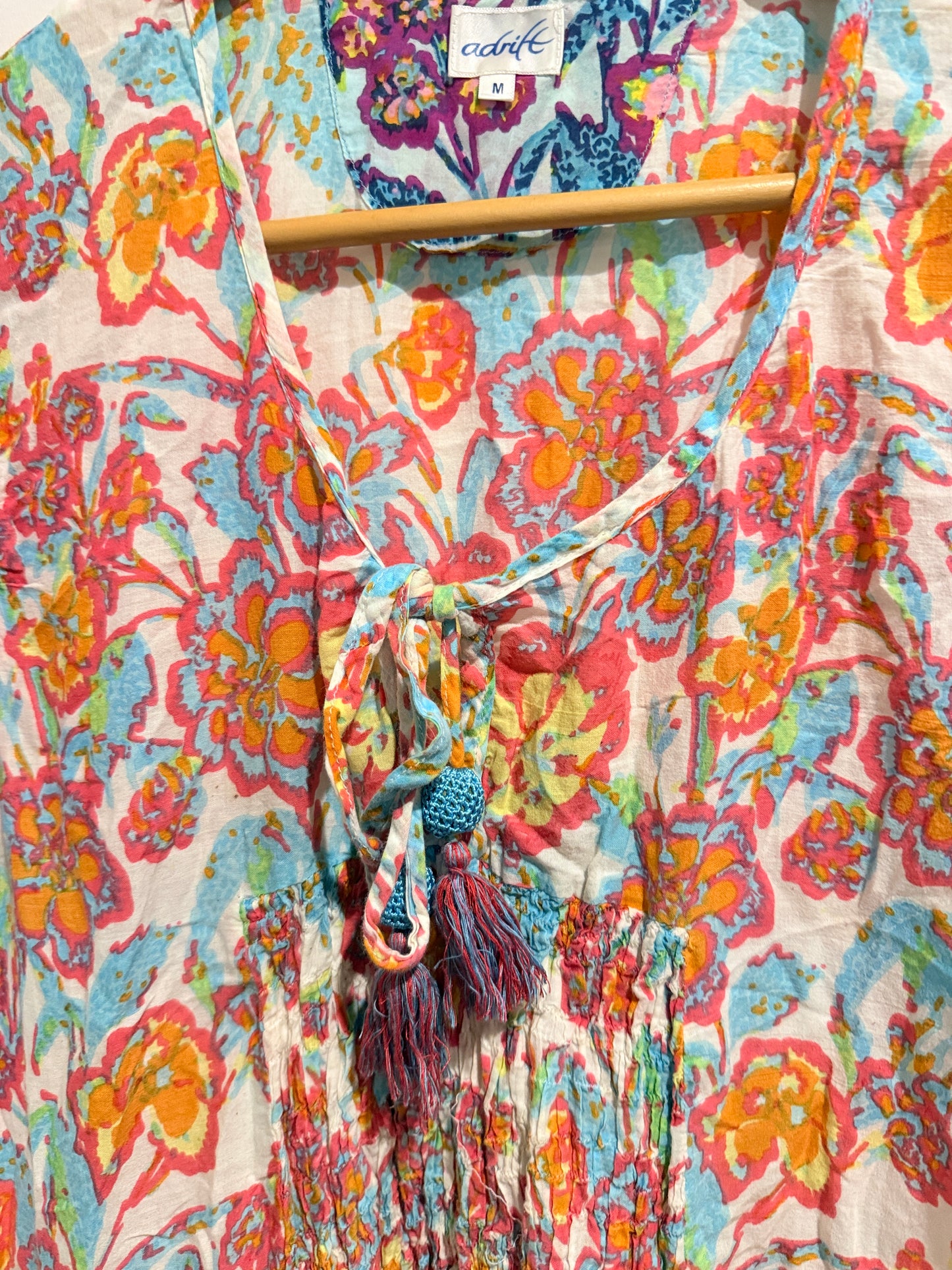 Adrift Pastel Kaleidoscope Maxi Dress Size M