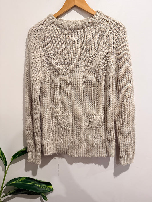 Asos Chunky Rib-stitch And Cable-knit Sweater Size U/Arm to U/Arm 46cm
