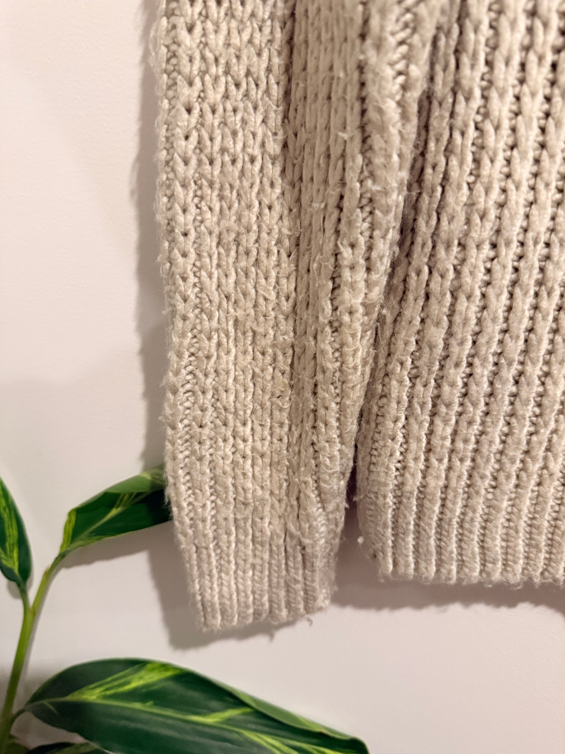 Asos Chunky Rib-stitch And Cable-knit Sweater Size U/Arm to U/Arm 46cm