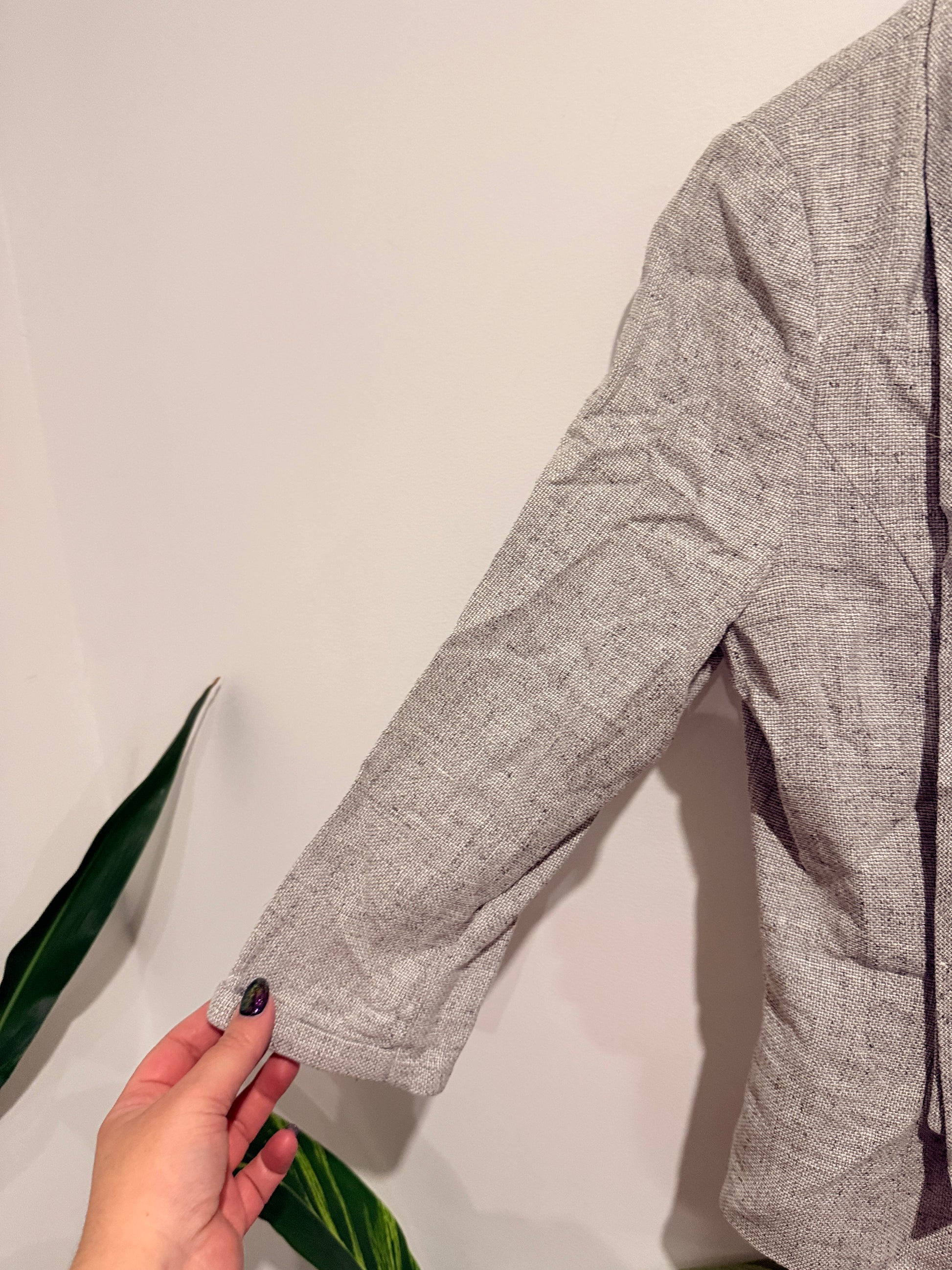 Brand Unknown 3/4 Sleeves Blazer Size U/Arm to U/Arm 46cm