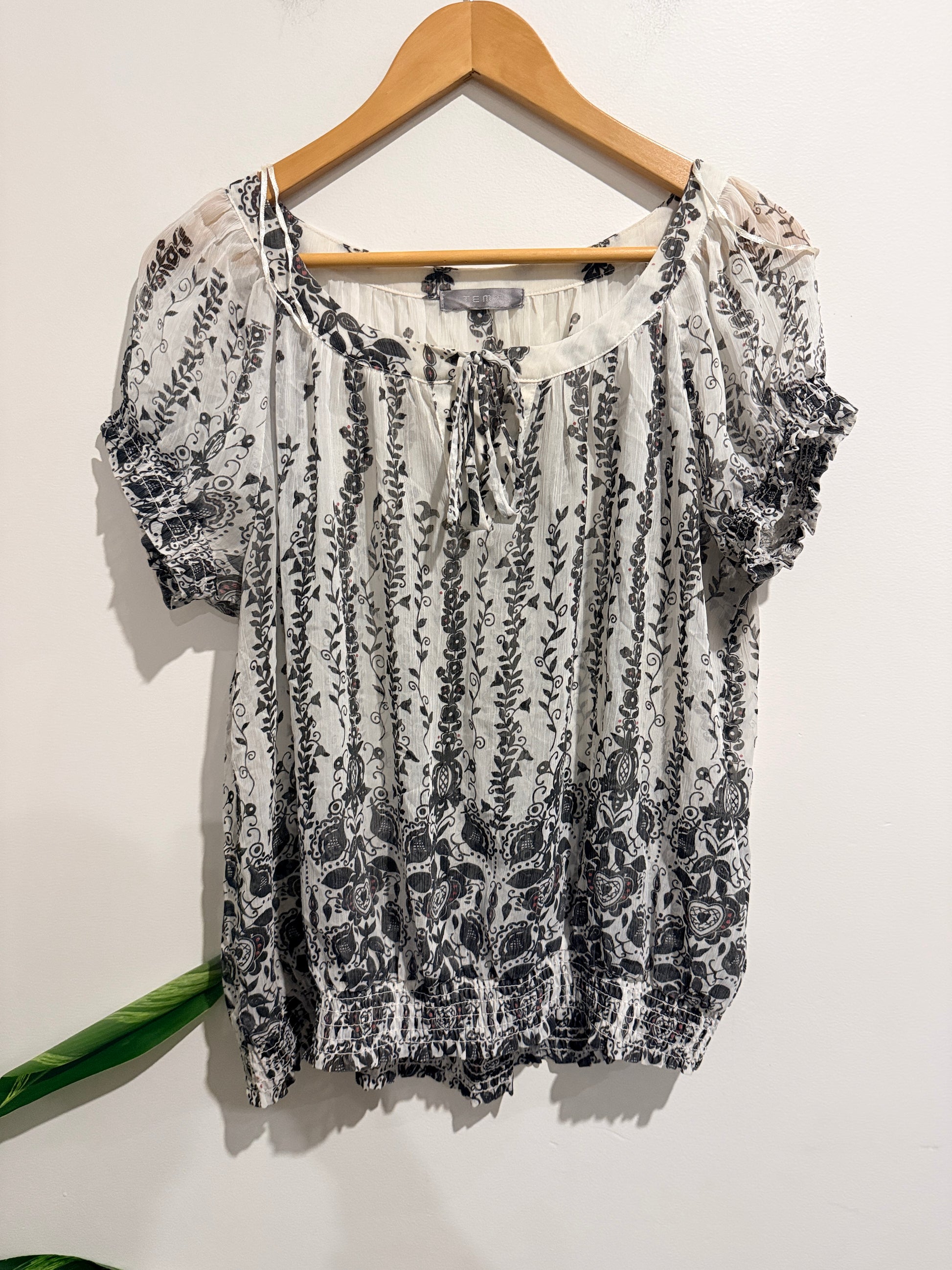 TEMT Bohemian Peasant Blouse Size 14