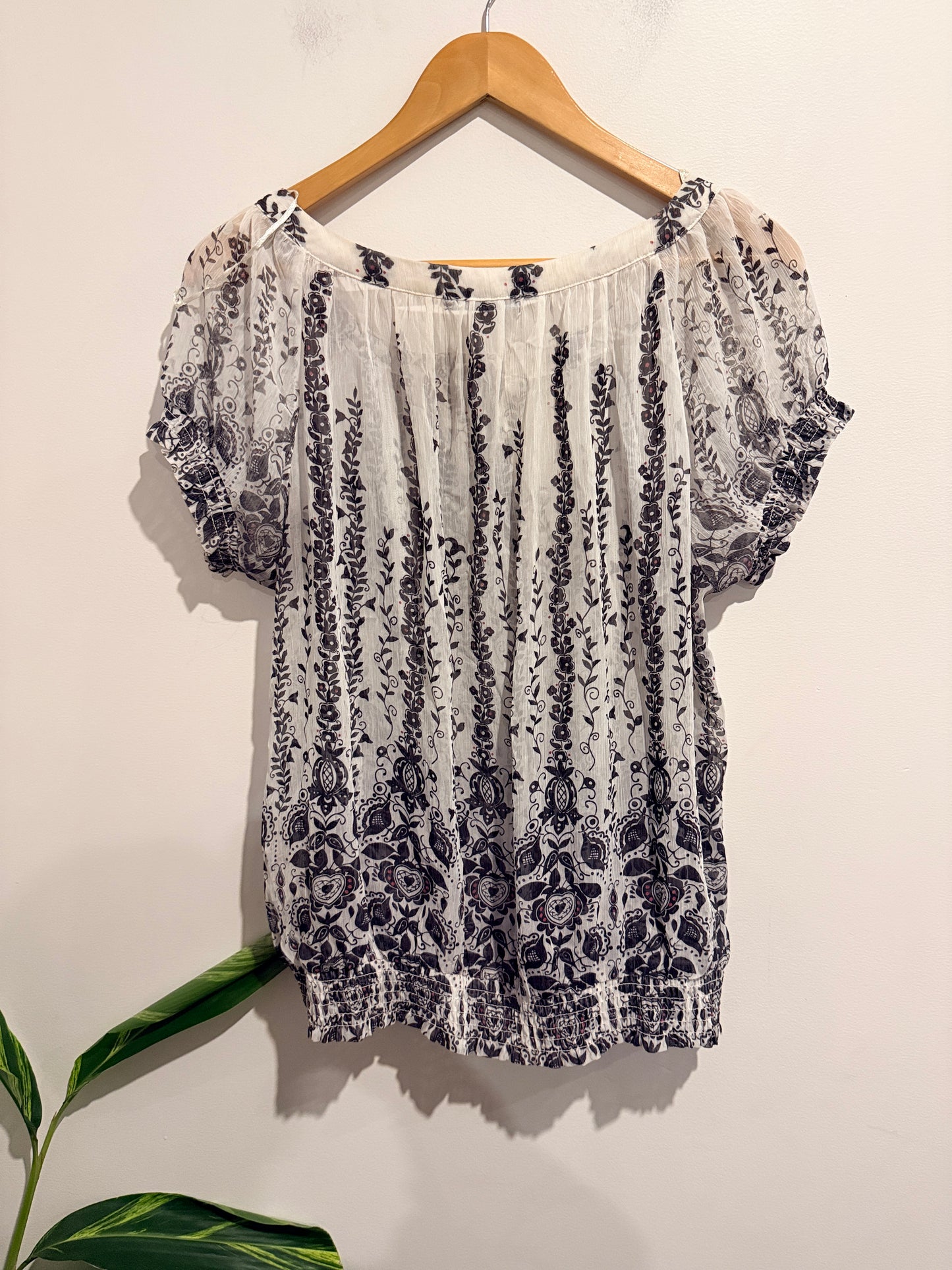 TEMT Bohemian Peasant Blouse Size 14