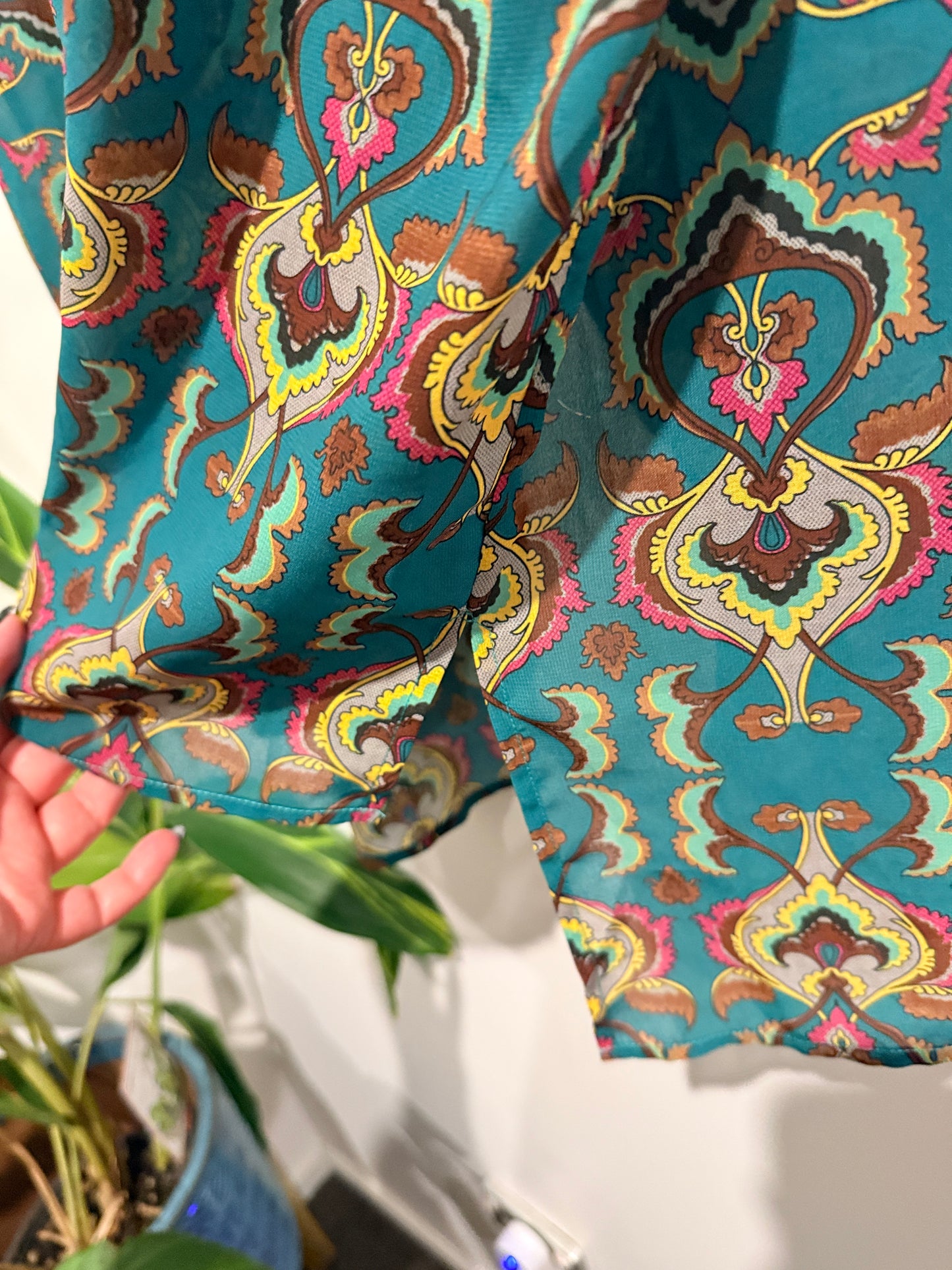 Foil Bohemian-style Printed Top Size 16
