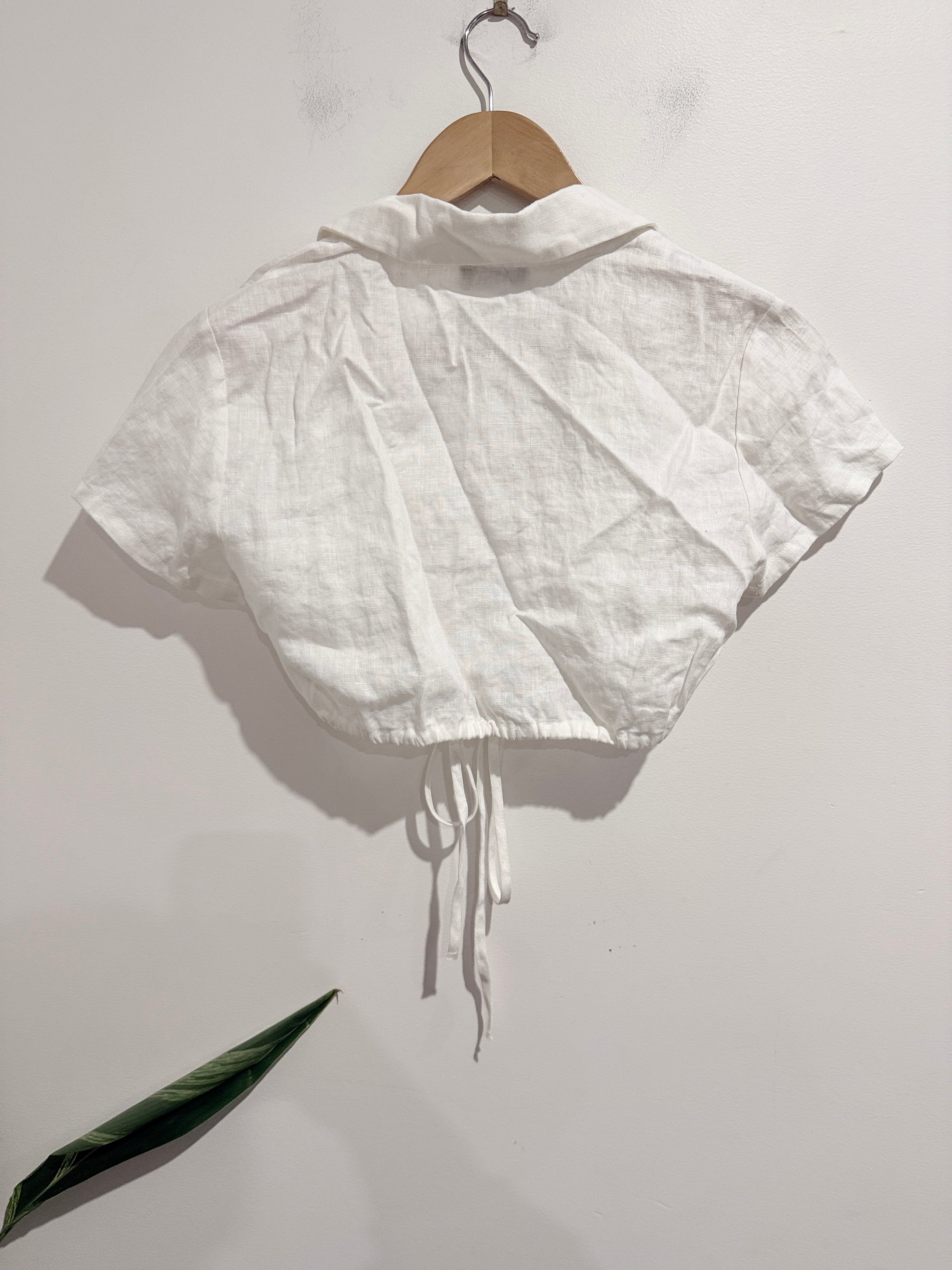 Dotti Tie-front Crop Top Size 6