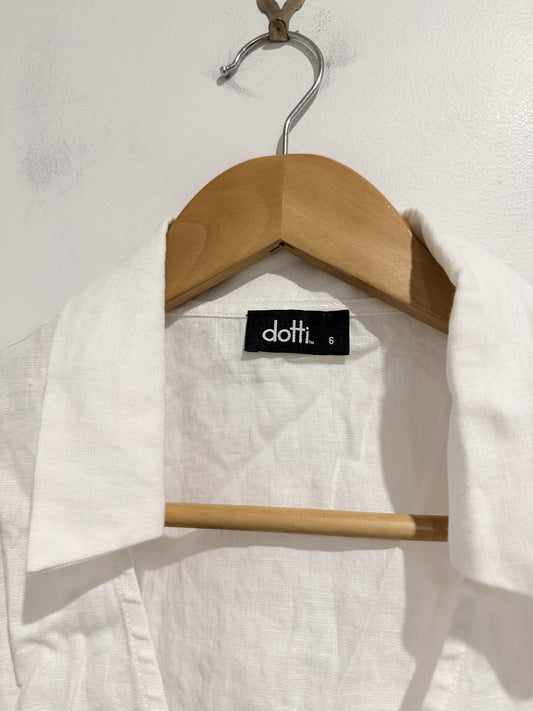 Dotti Tie-front Crop Top Size 6
