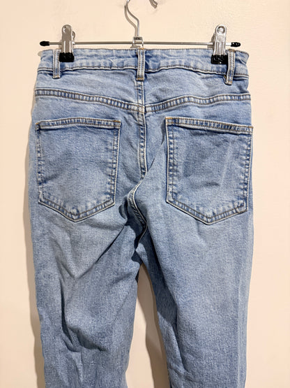 Distressed Straight-leg Jeans Size Waist 64cm