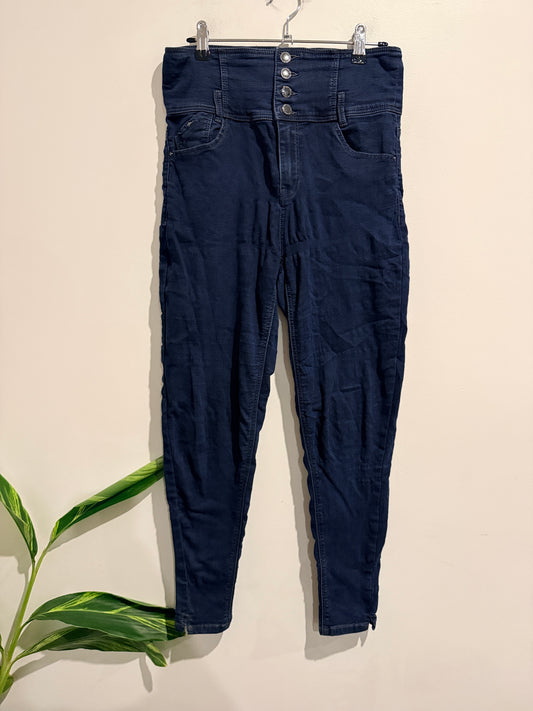 Vero Moda Dark Wash High-rise Skinny Jeans Size XL | Waist 76cm