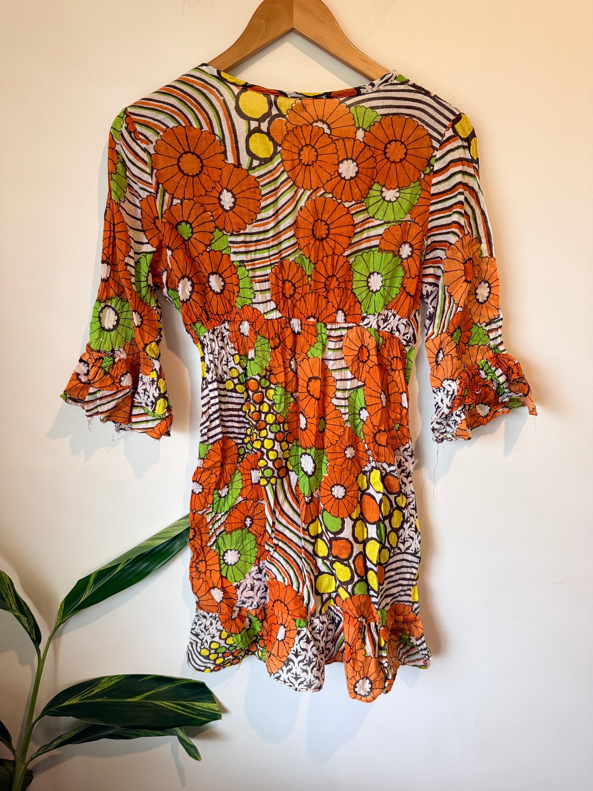 Pista Retro Style Mini Dress Size U/Arm to U/Arm 44cm