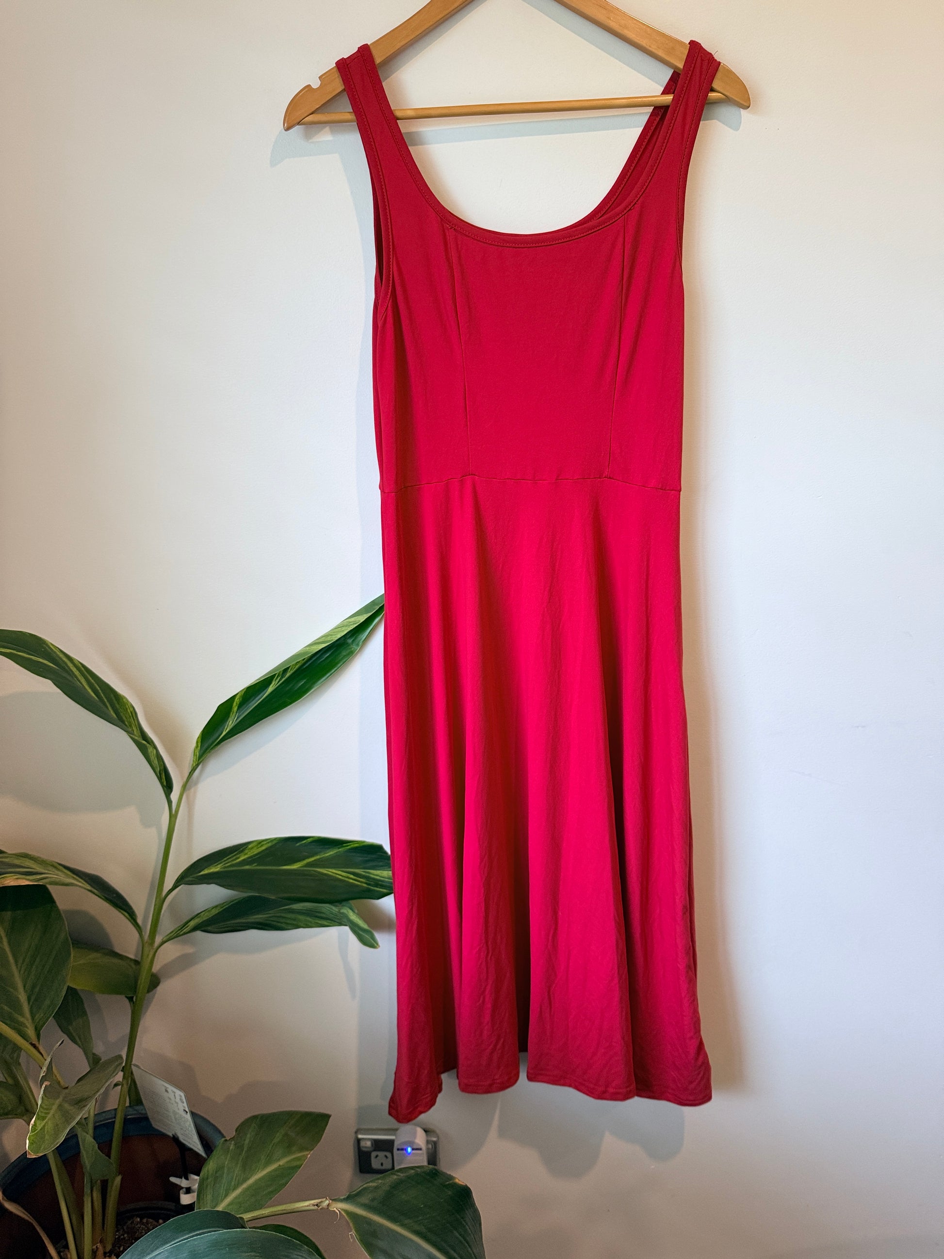 Brand Unknown Sleeveless Midi Tank Dress Size L | U/Arm to U/Arm 45cm