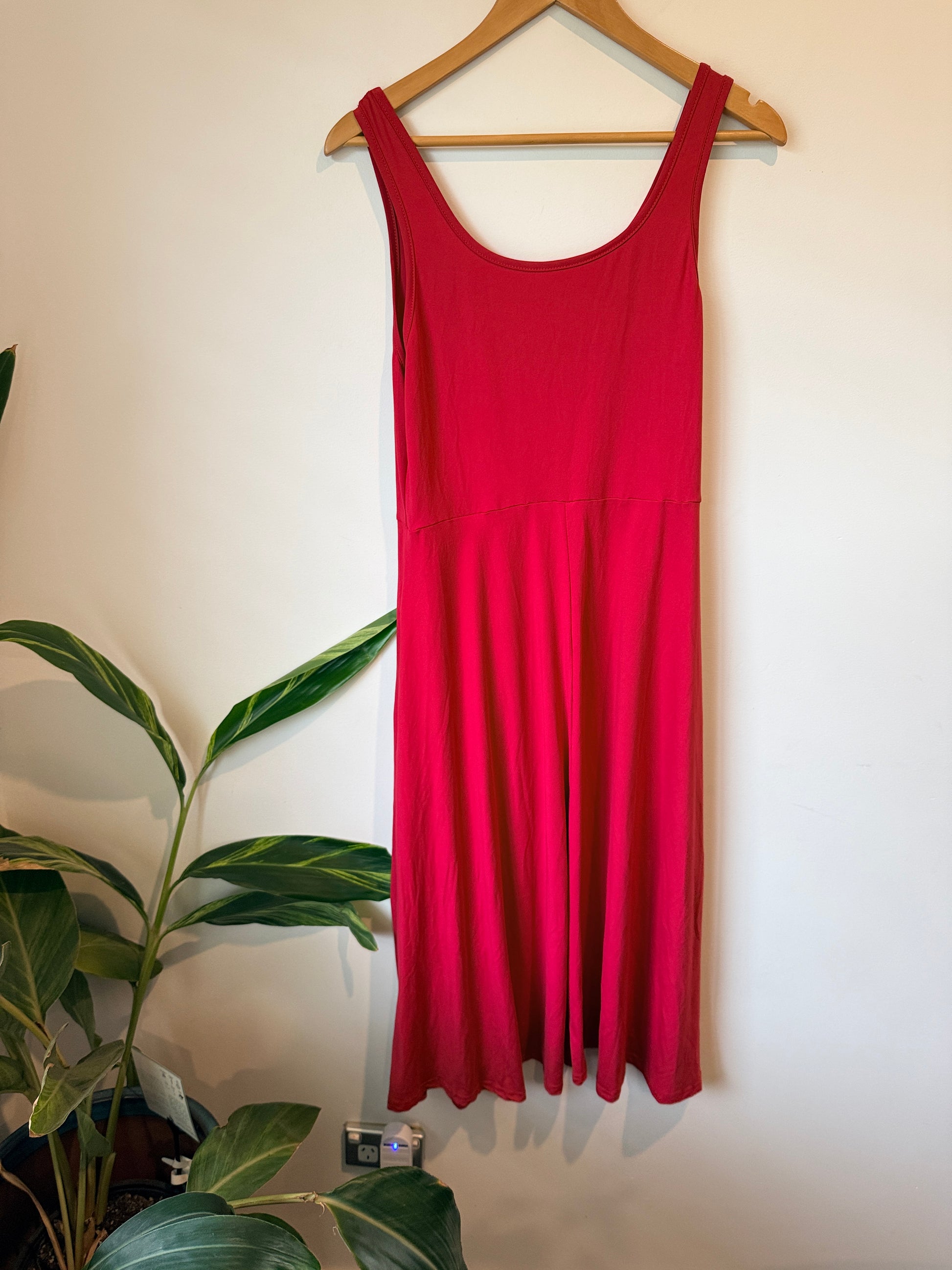 Brand Unknown Sleeveless Midi Tank Dress Size L | U/Arm to U/Arm 45cm