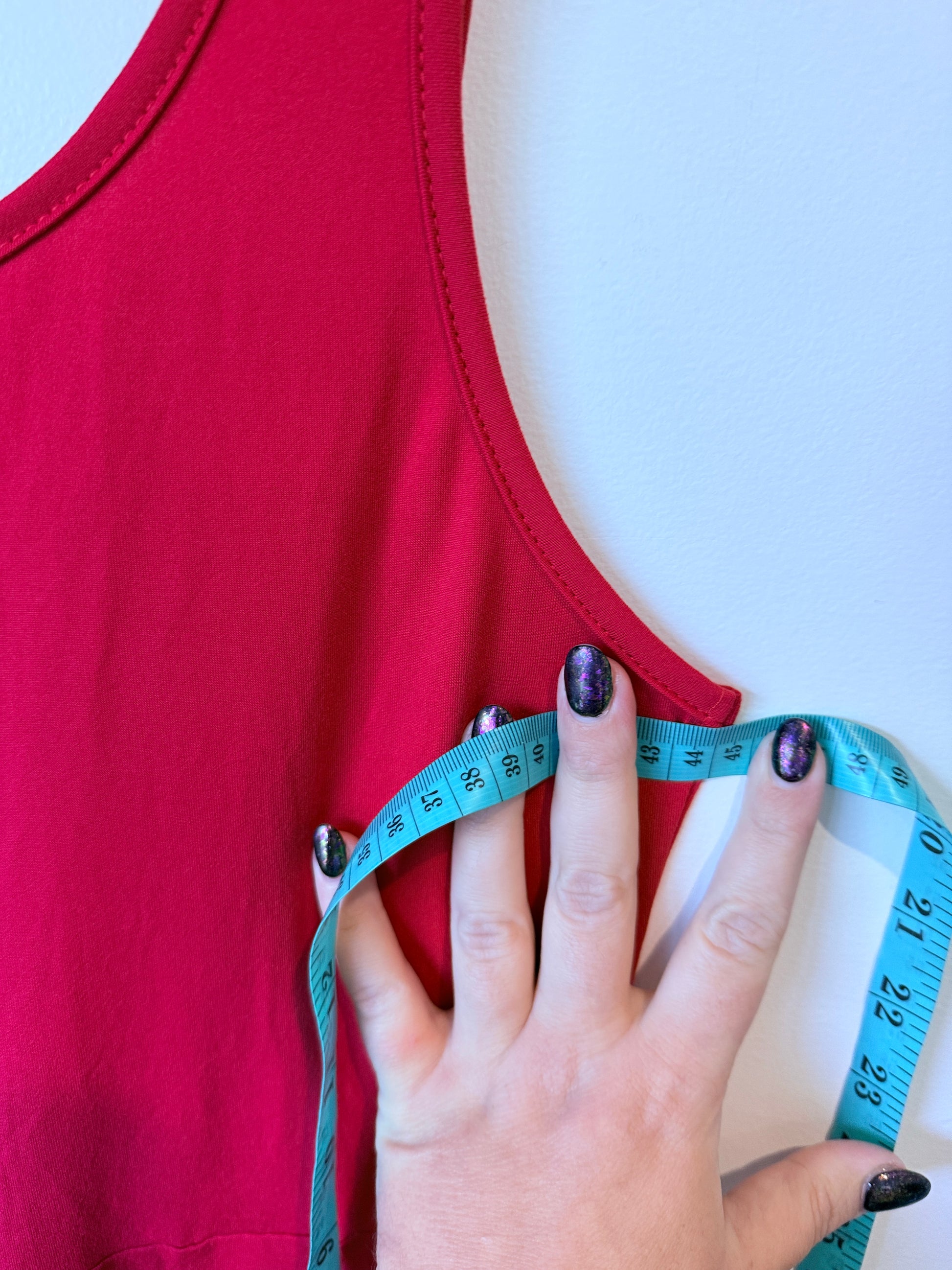 Brand Unknown Sleeveless Midi Tank Dress Size L | U/Arm to U/Arm 45cm
