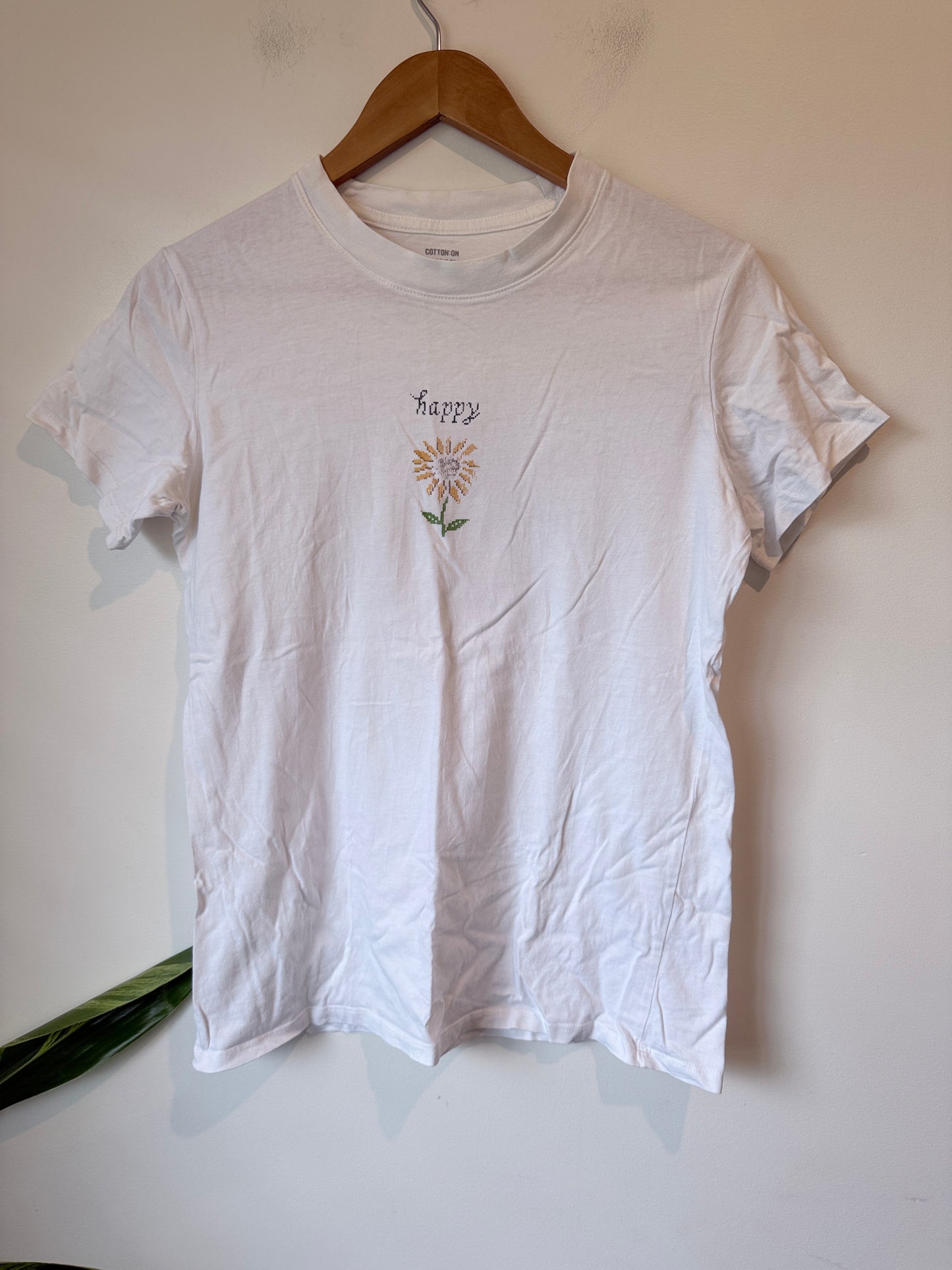 Cotton:on Sunflower Embroidered T-shirt Size S|P