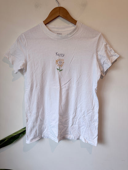 Cotton:on Sunflower Embroidered T-shirt Size S|P