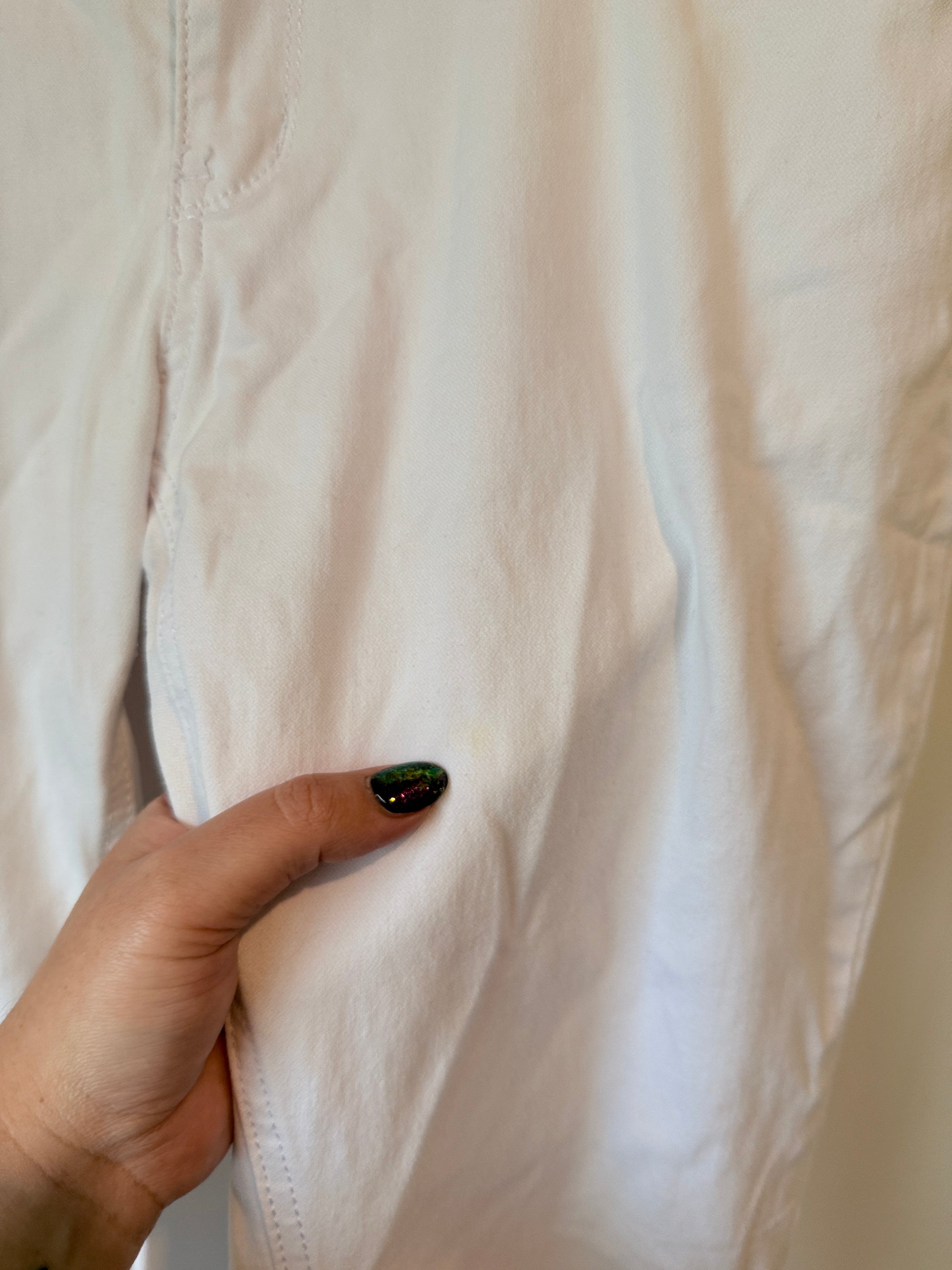 White Skinny Jeans Size 34 | U/Arm to U/Arm 86cm