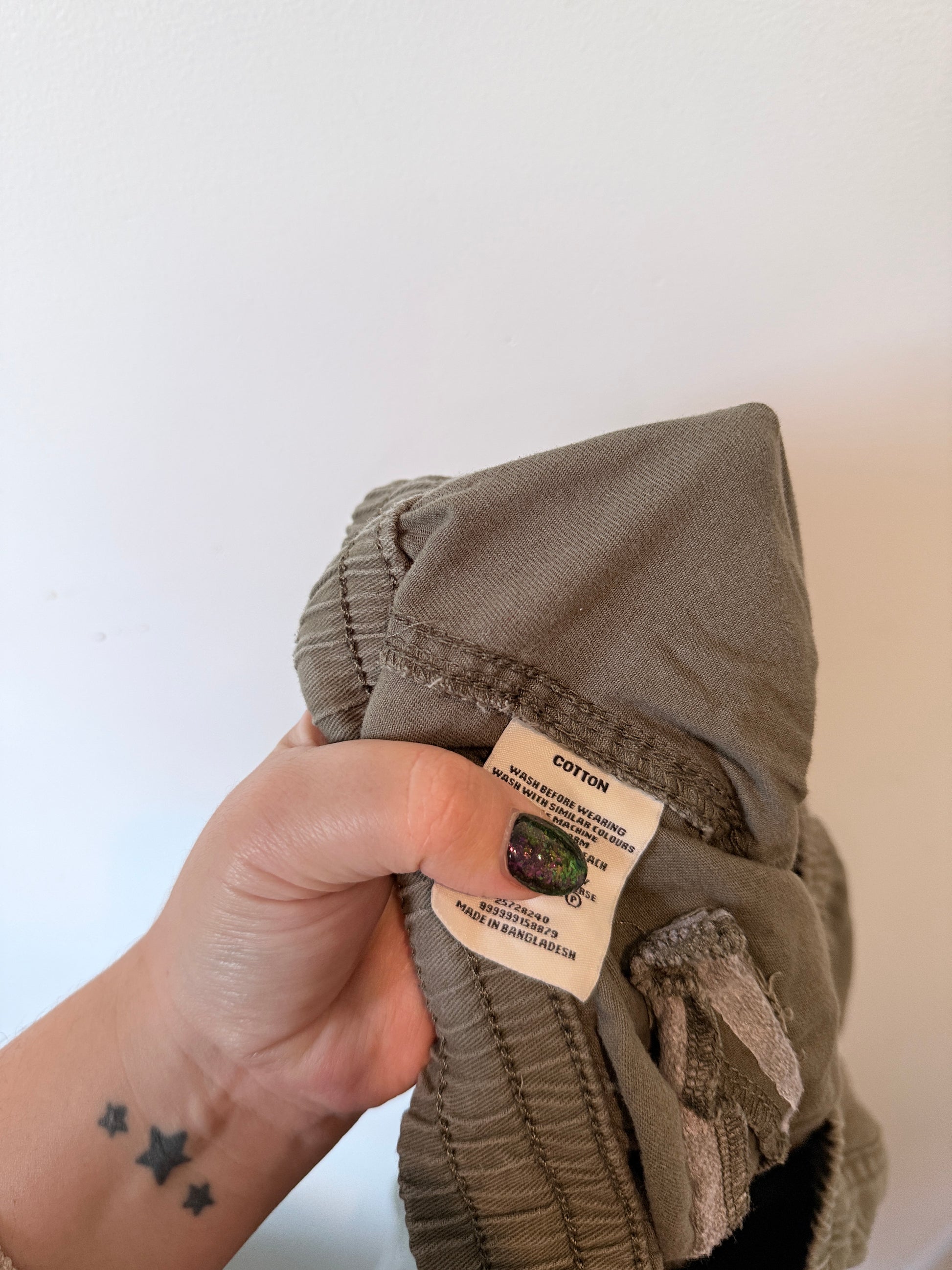 H & H Drawstring Cargo Pants Size 12