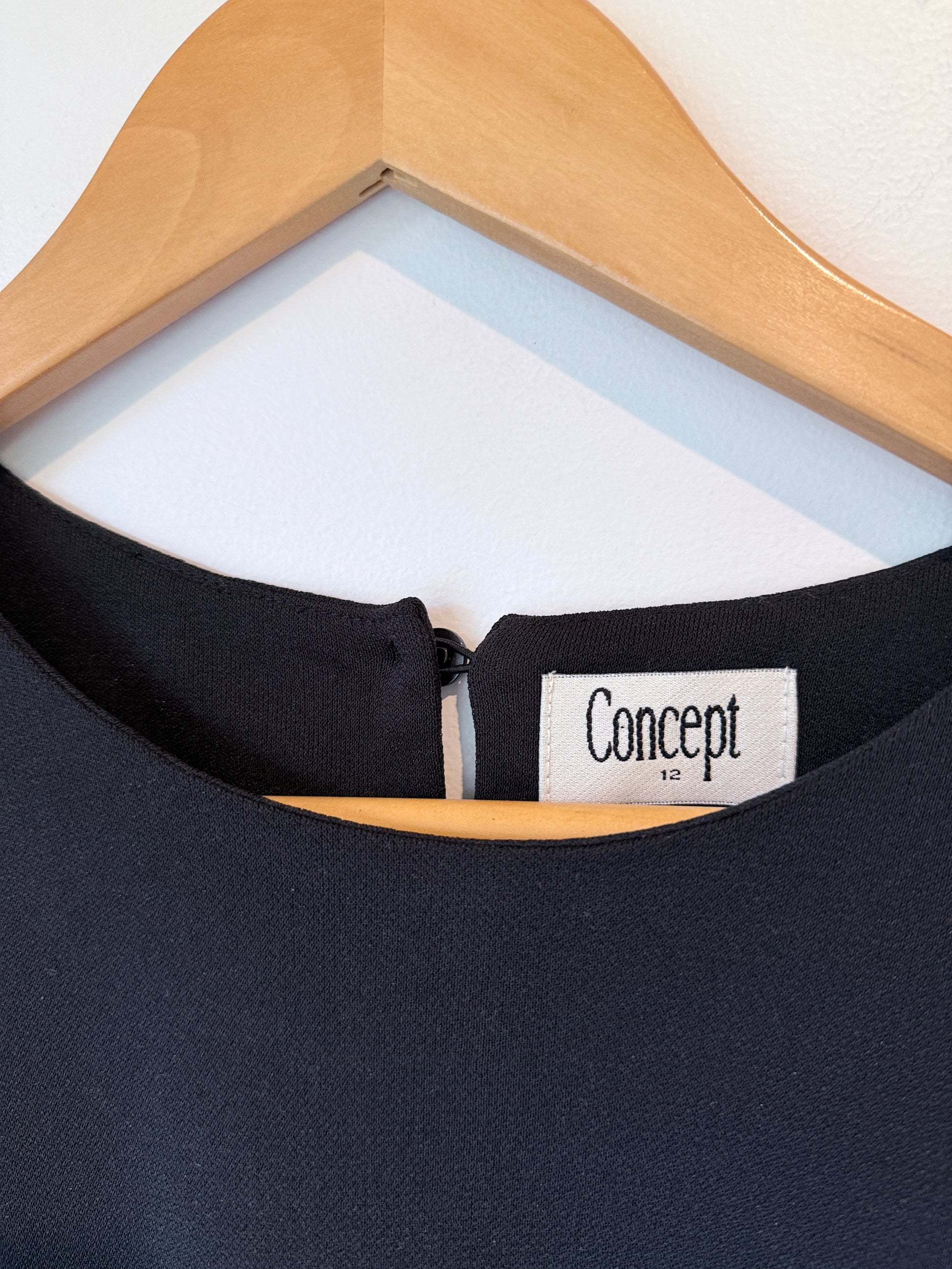 Concept Chiffon Hem Long-sleeve Top Size 12