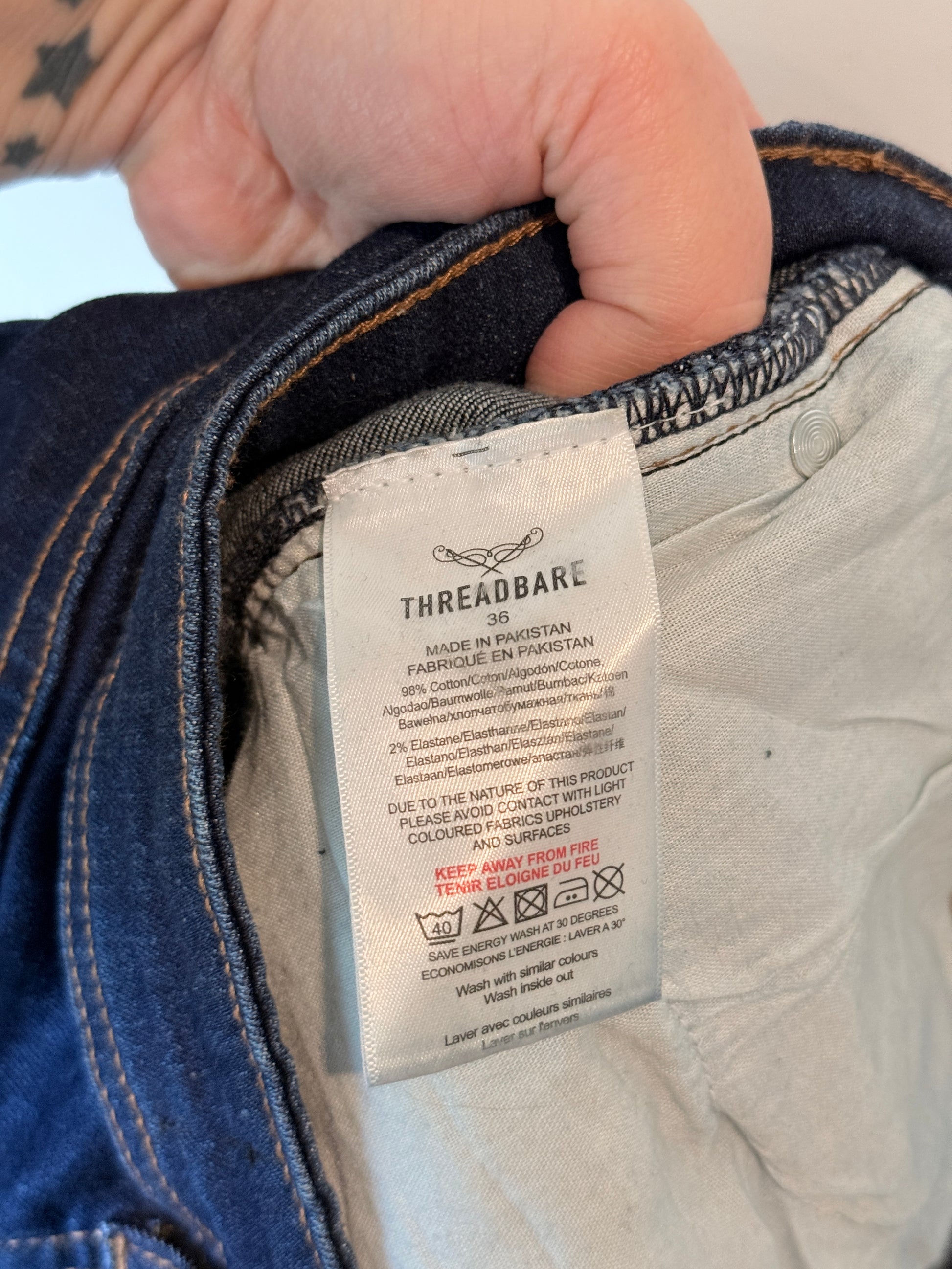 Threadbare High-waisted Super Skinny Jeans Size 36