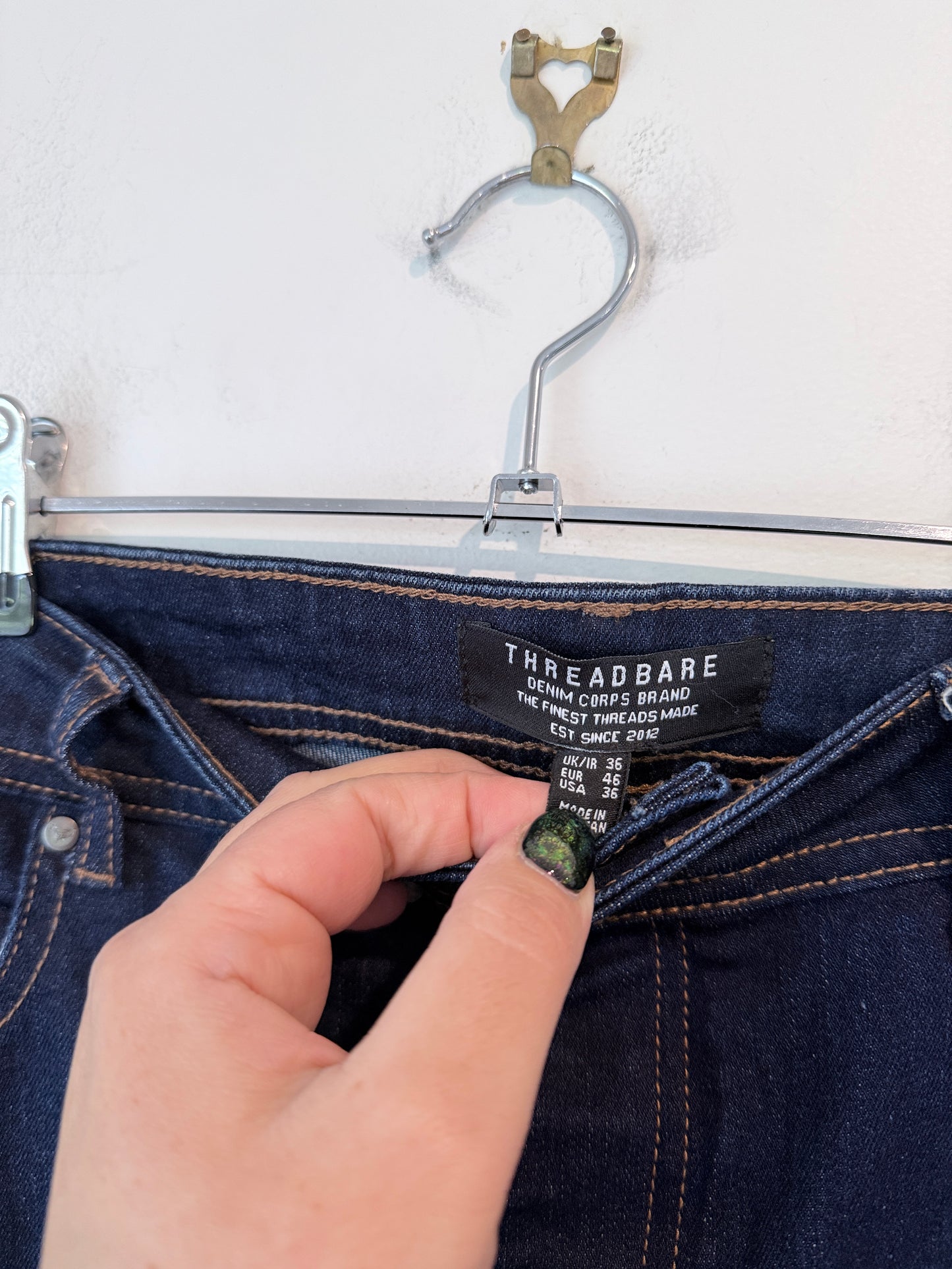 Threadbare High-waisted Super Skinny Jeans Size 36