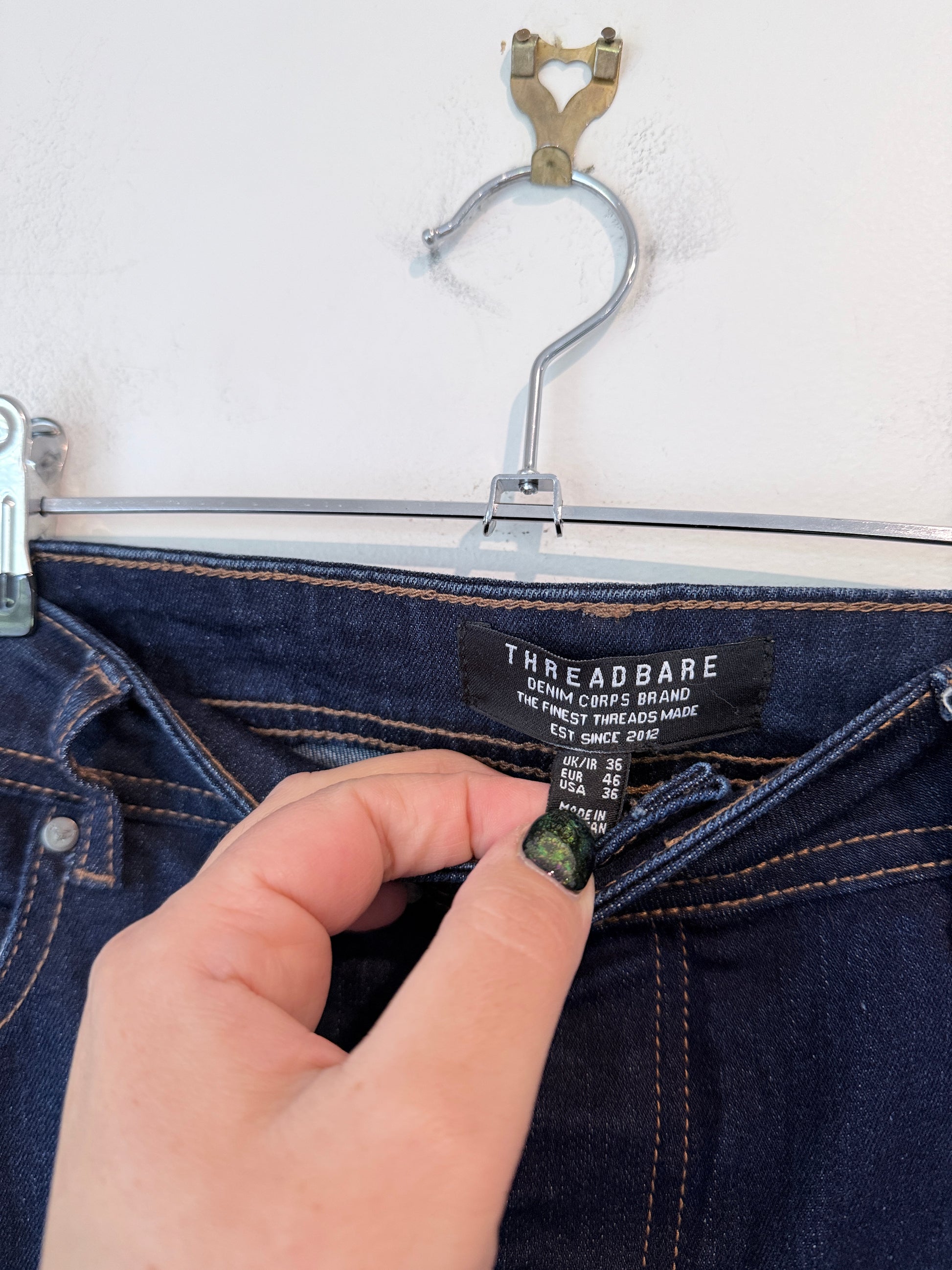 Threadbare High-waisted Super Skinny Jeans Size 36