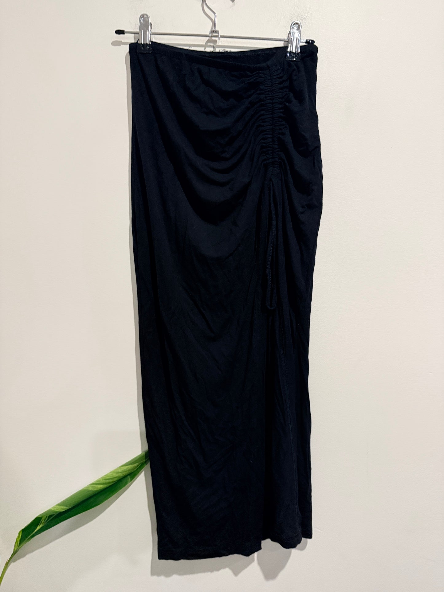 Shein Ruched Asymmetric Maxi Skirt Size S