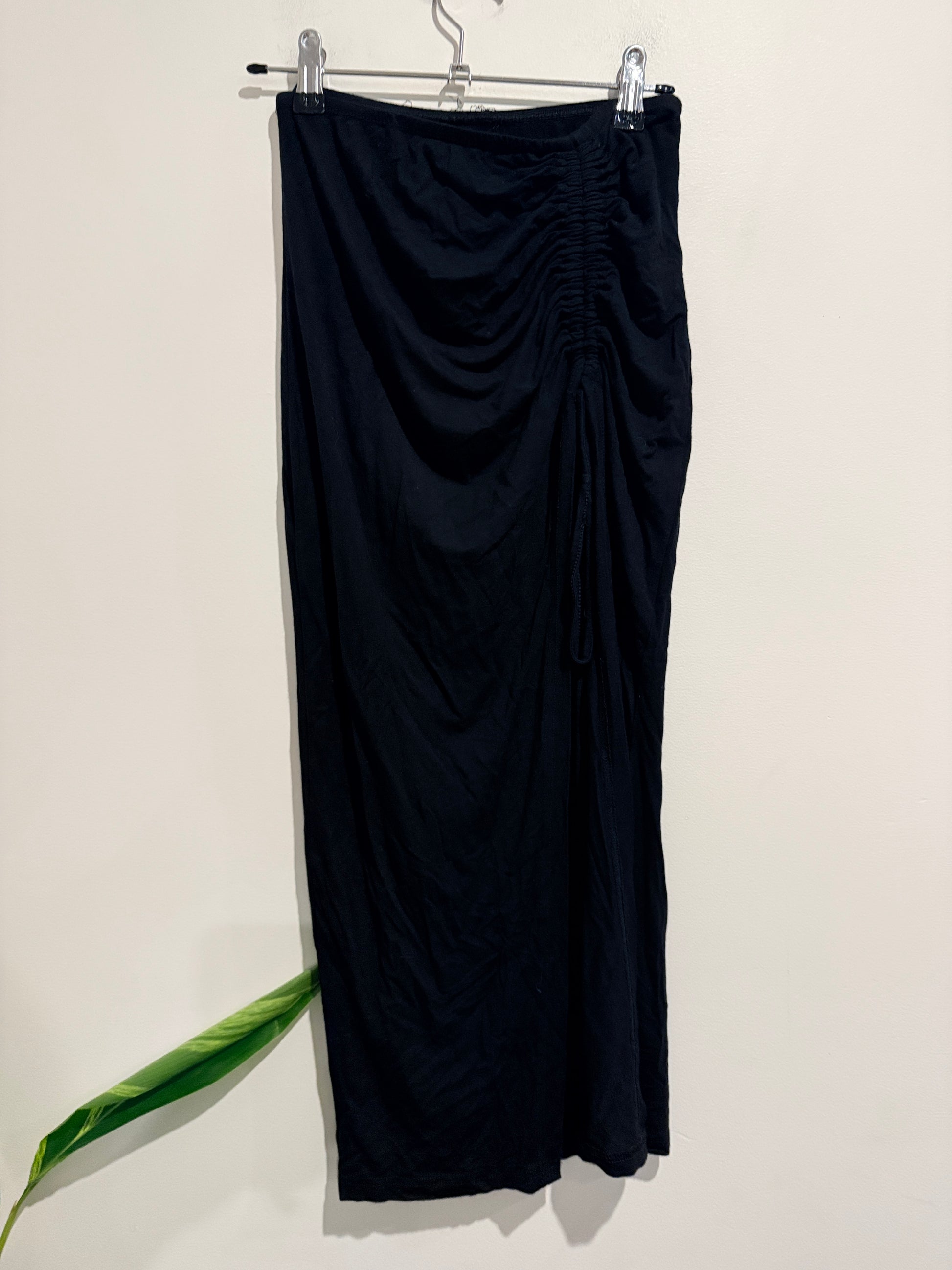 Shein Ruched Asymmetric Maxi Skirt Size S